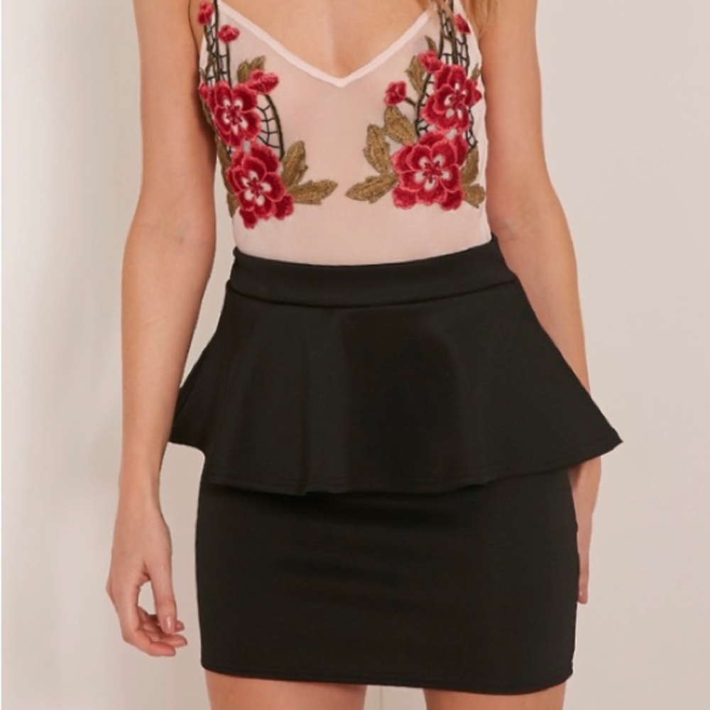 NWT Candies black mini skirt